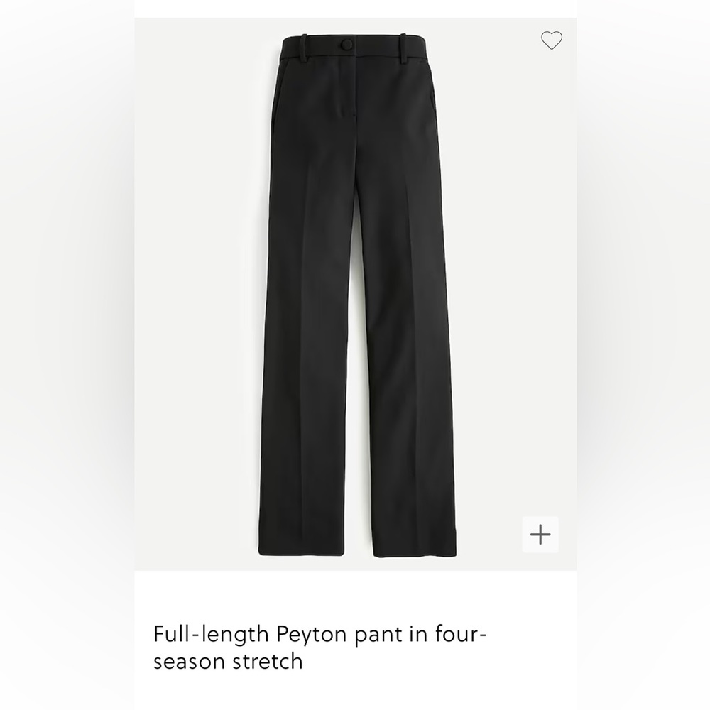 J. Crew Full-length Peyton pant in four-season stretch